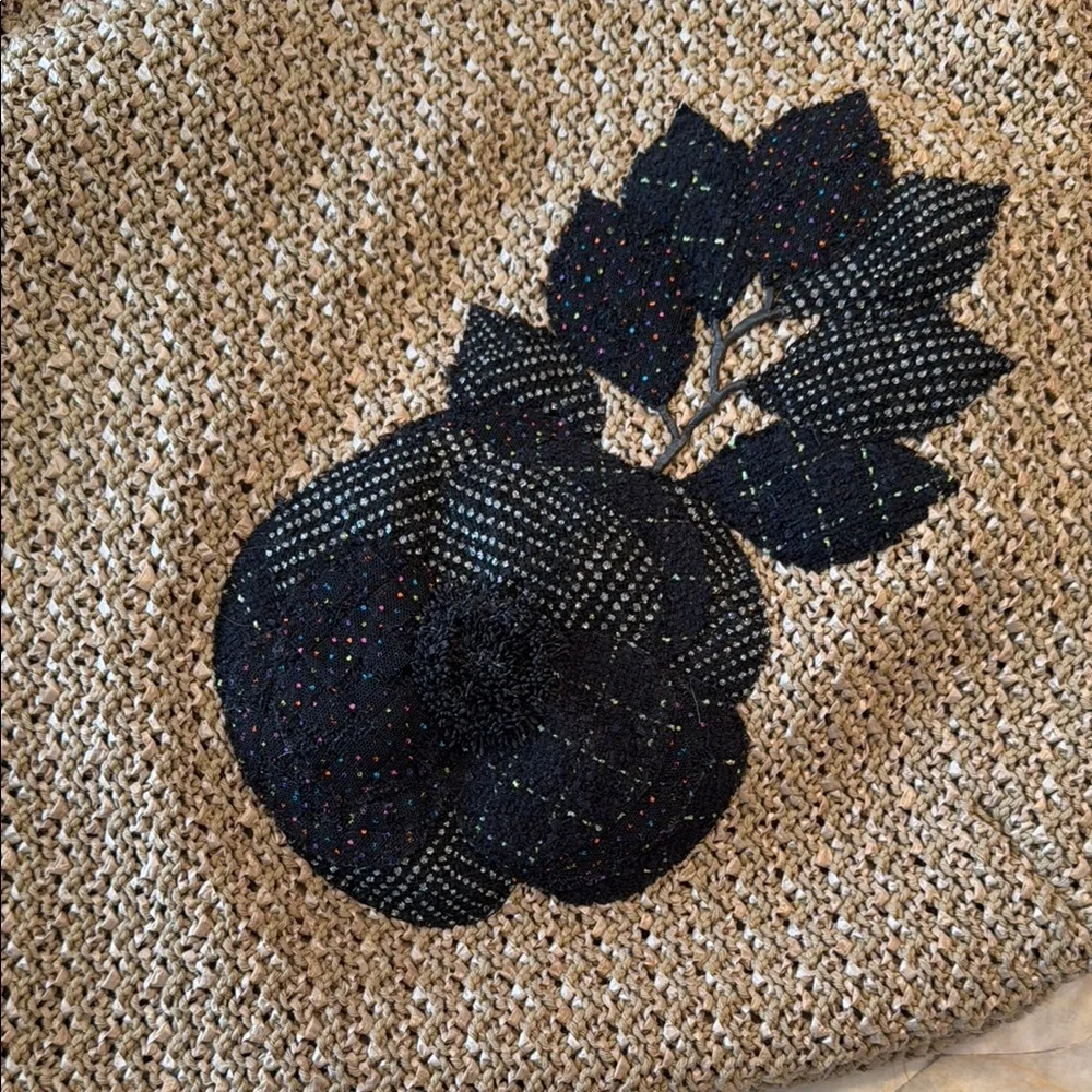 CHANEL Tan and Black Hobo Bag with Chunky Chain Handle - Picture 6 of 11